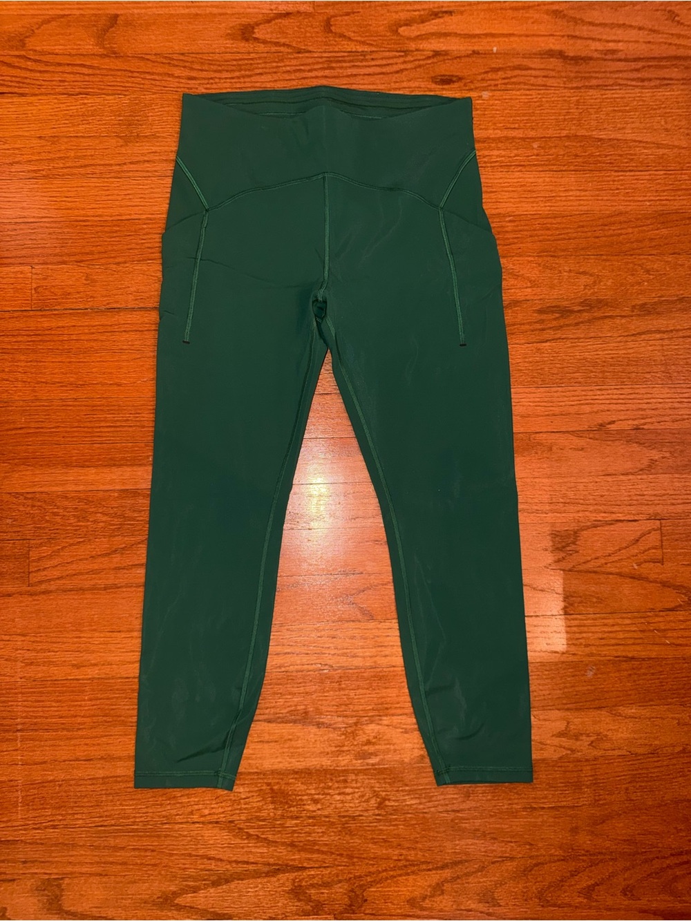 Lululemon size 12 High-Waist Athletic Leggings - Forest Green